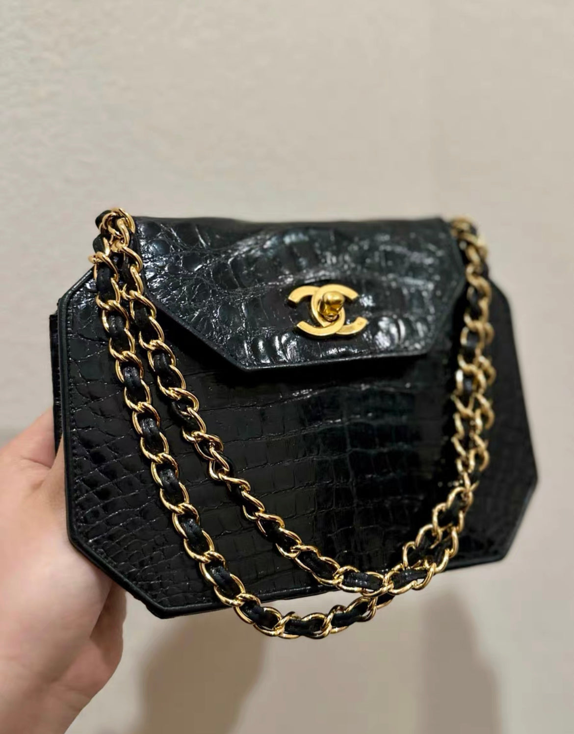 Chanel Timeless Lambskin Gold Shoulder Bag