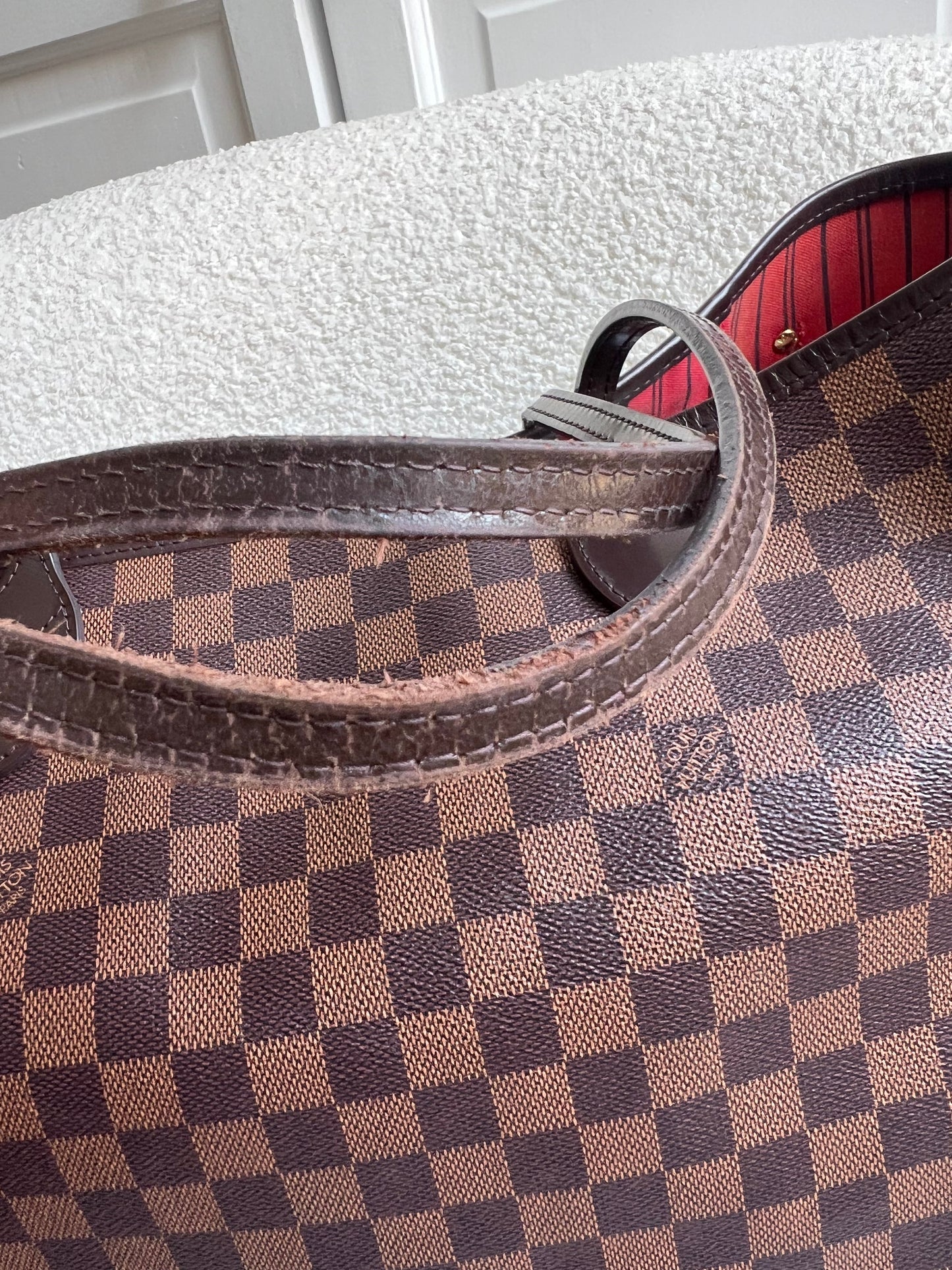 Louis Vuitton Neverfull GM Damier Ebene Cherry Interior (RRP £1,500)