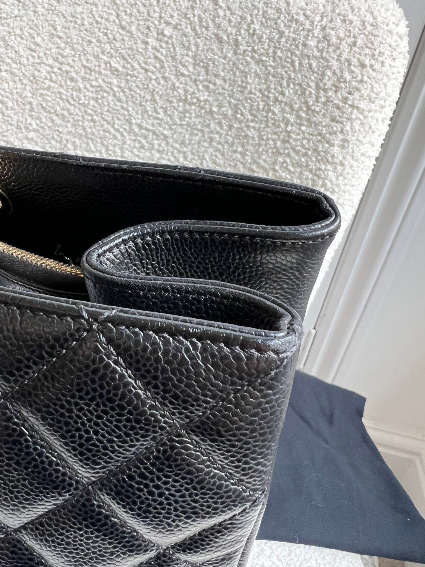 Chanel XL Black Caviar Grand Shopper Tote Gold Hardware (GST)