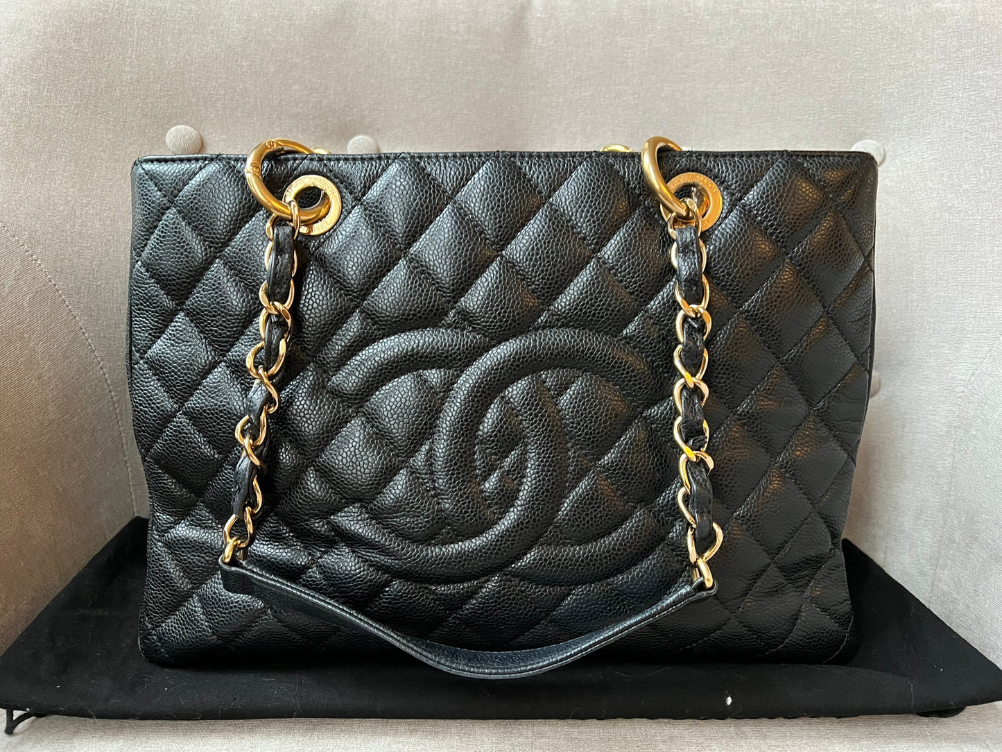 Chanel Caviar Black Luxury Tote