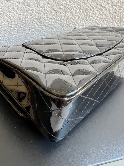 Chanel Medium Classic Flap in Black Patent Leather