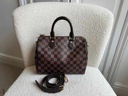 Louis Vuitton Speedy 25 Bandouliere Damier Ebene (RRP £1,440)