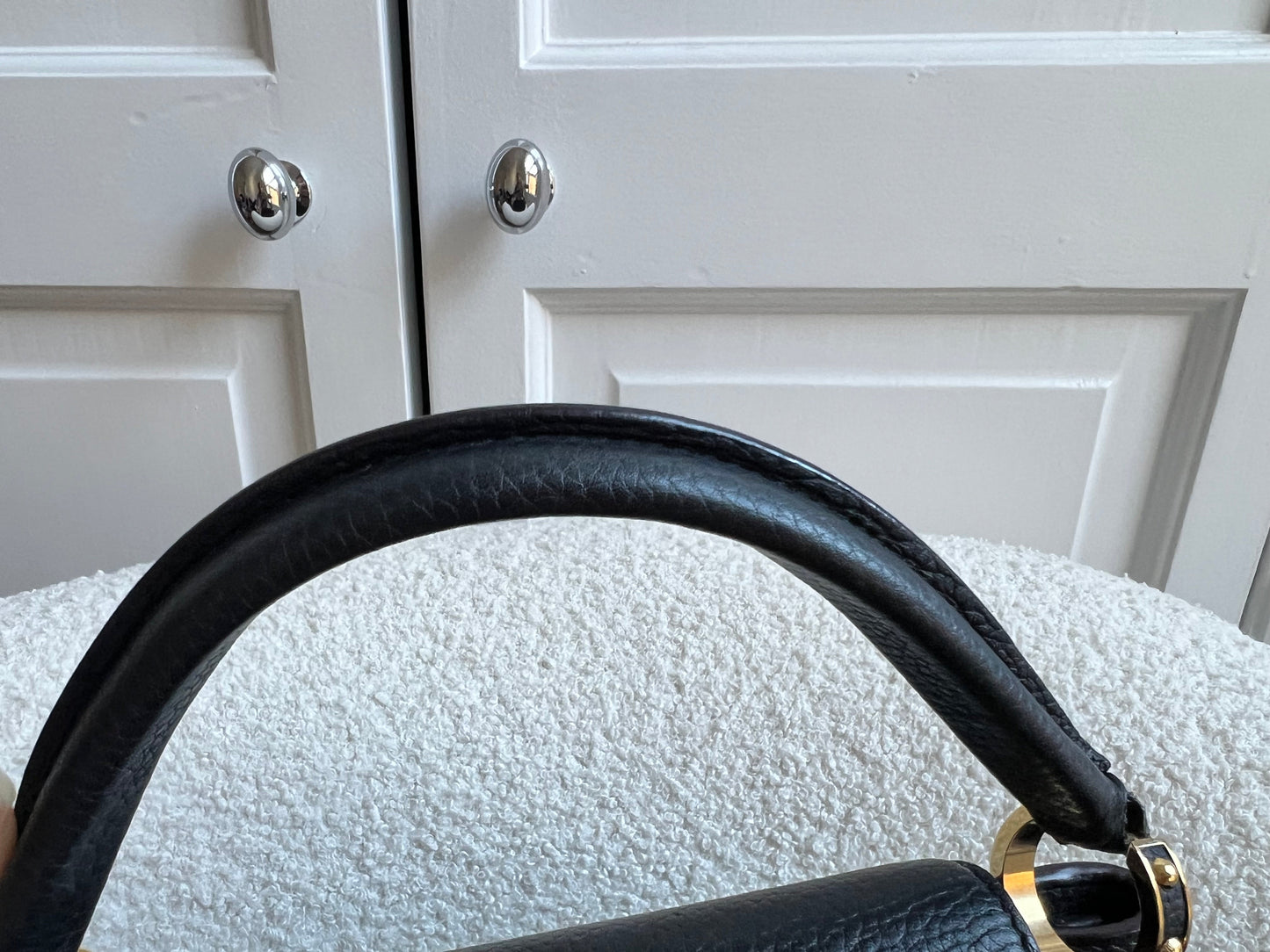 Louis Vuitton Capucines MM Black with Silver Hardware (RRP £4,350)