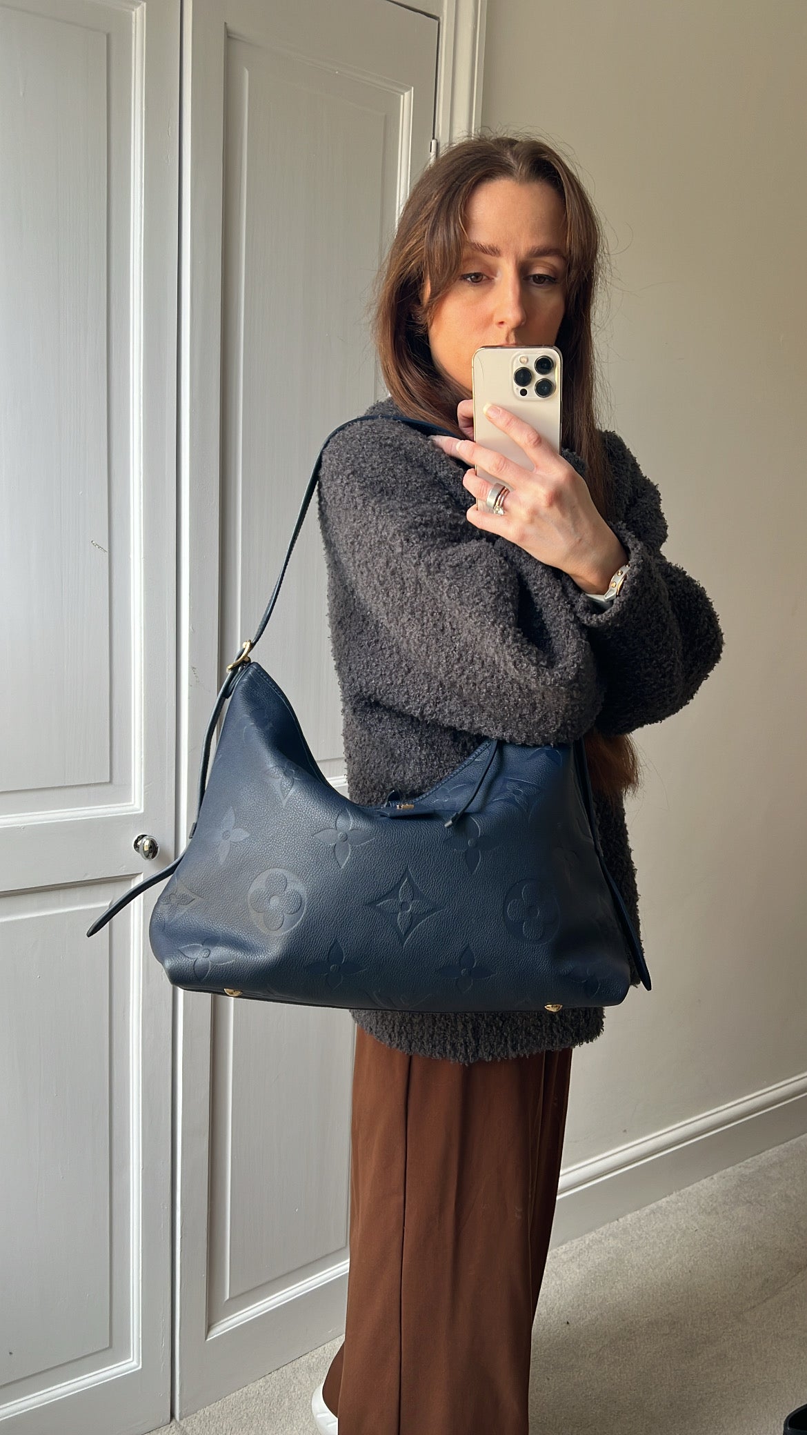 Louis Vuitton Carryall MM Navy Empreinte (RRP £2470)