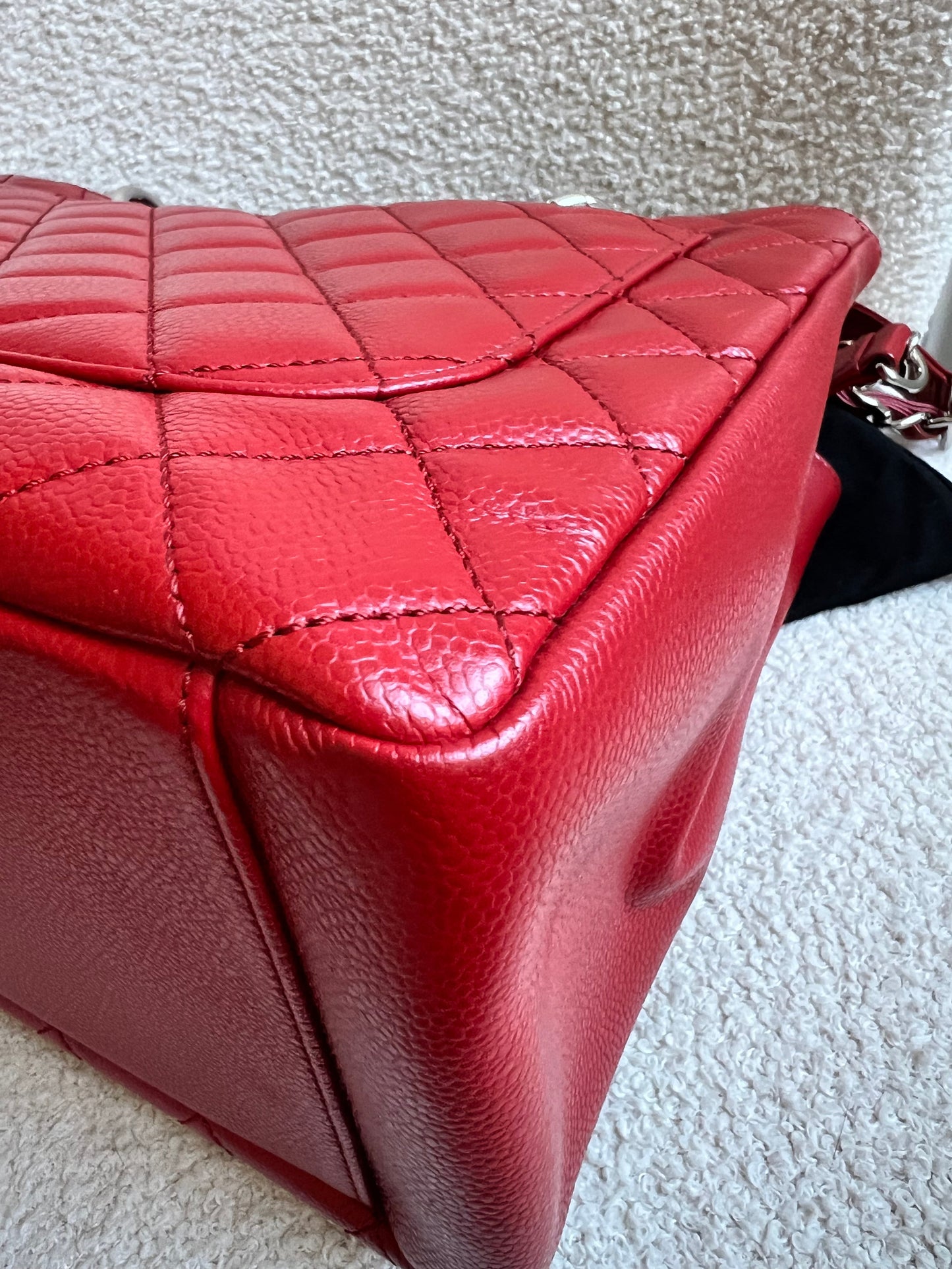 Chanel Red Caviar Grand Shopper Tote (GST)