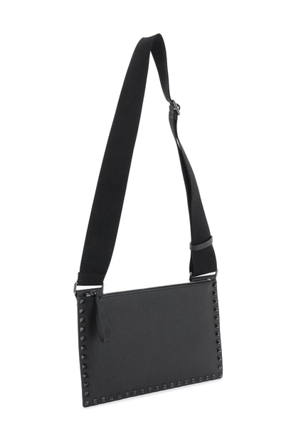 Valentino Garavani Rockstud Flat Crossbody Bag Men