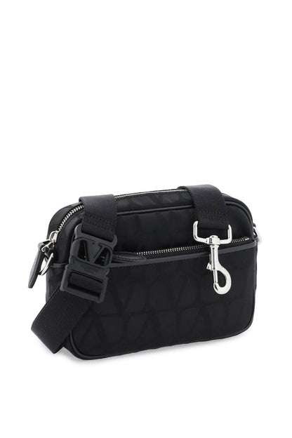 Valentino Garavani Black Iconographe Crossbody Bag Men