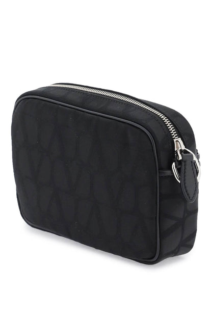 Valentino Garavani Black Iconographe Crossbody Bag Men