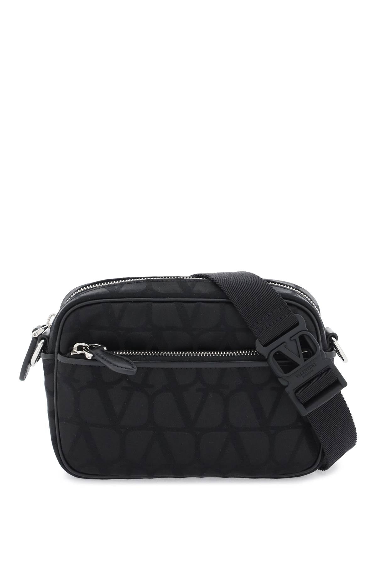 Valentino Garavani Black Iconographe Crossbody Bag Men