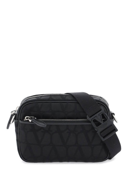 Valentino Garavani Black Iconographe Crossbody Bag Men