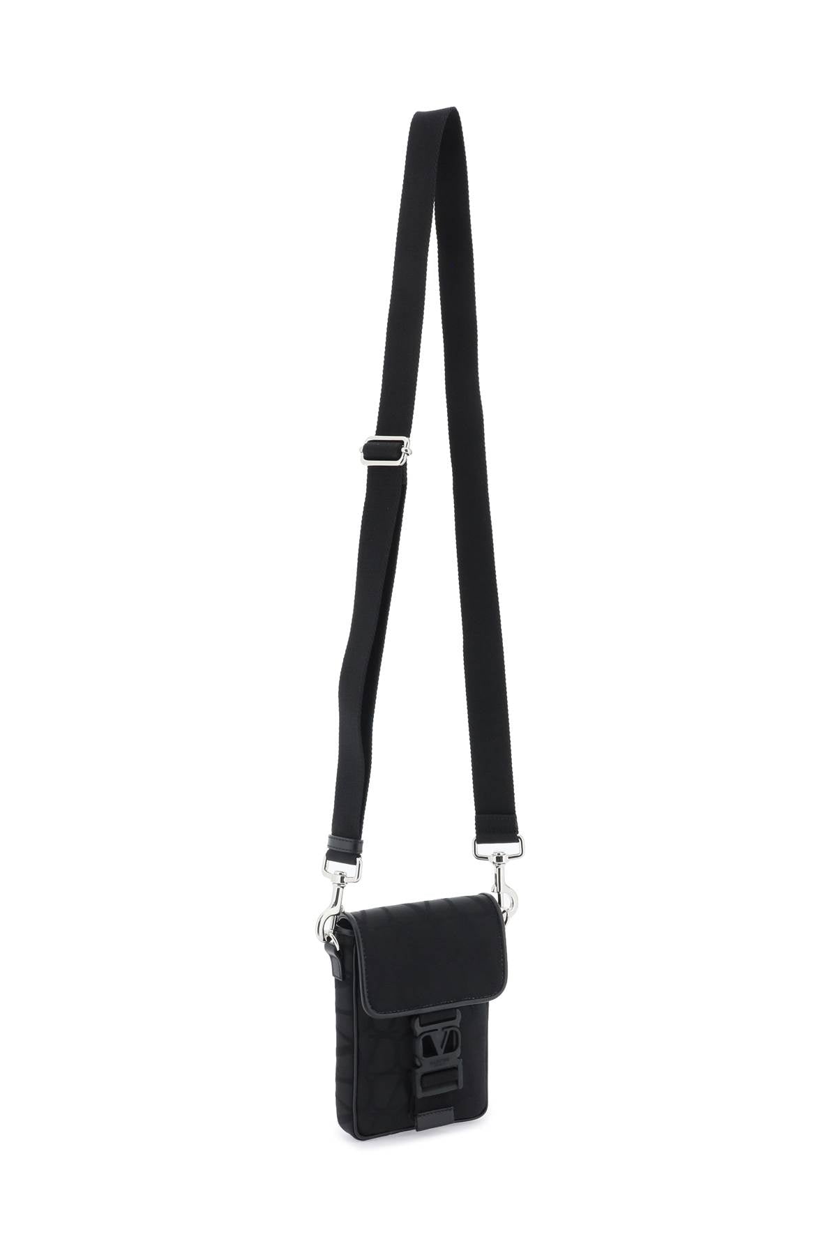 Valentino Garavani Black Iconographe Mini Crossbody Bag Men