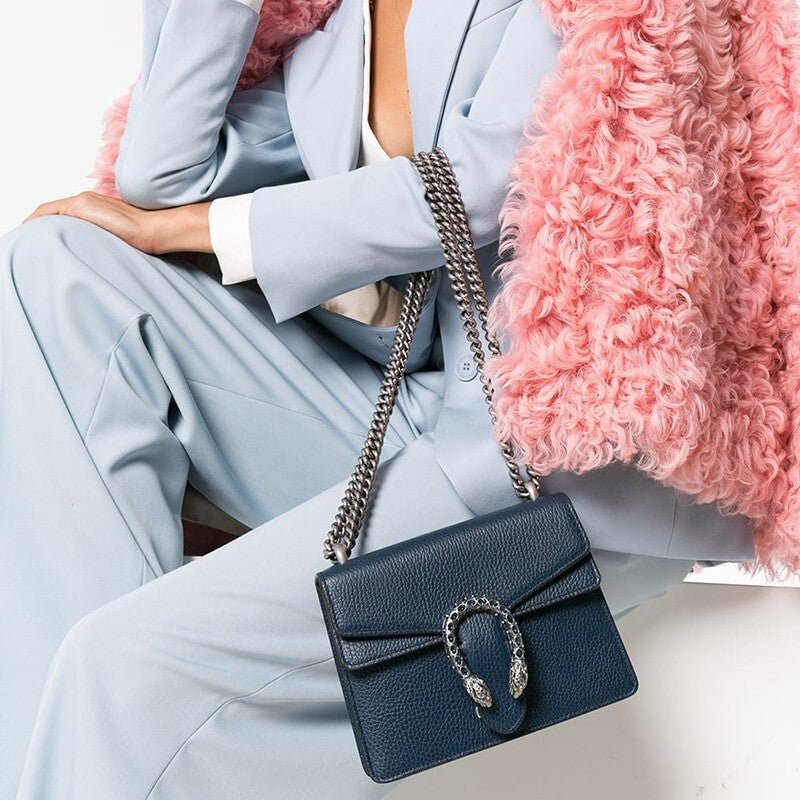 MLB Gucci Dionysus Chain Crossbody Bag Single Shoulder Bag Blue 421970-CAOGN-8205