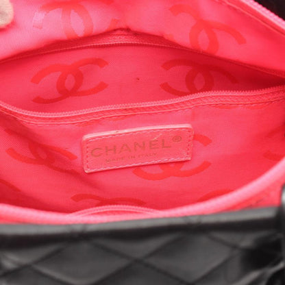 Chanel Cambon Medium Leather Black White Silver Tote Style