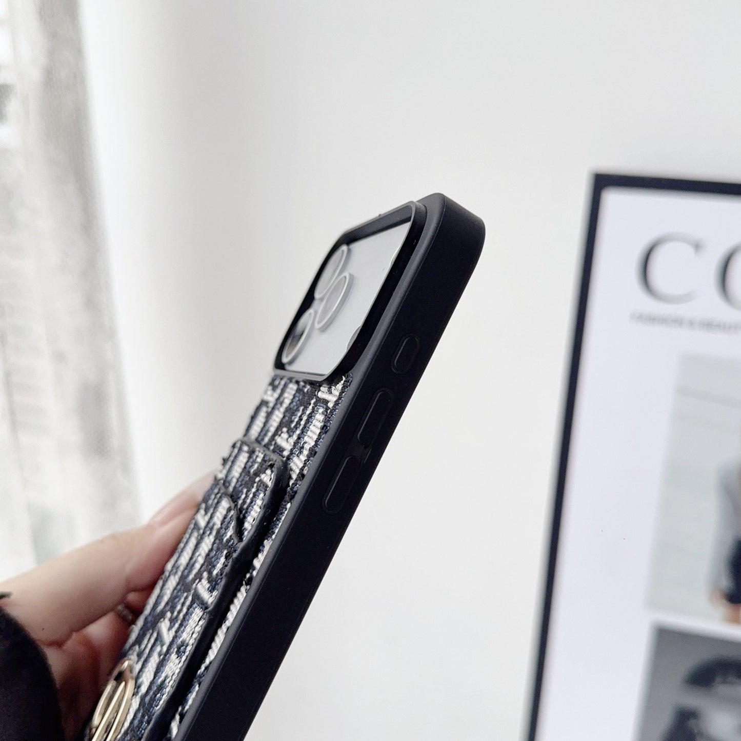 Fabric DR Card Holder for iPhone Case