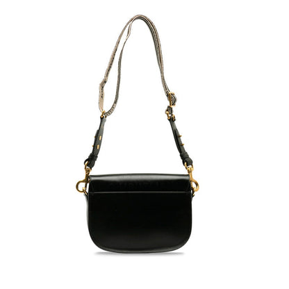 Christian Dior Shoulder Bag Crossbody Bag Black Calf Leather M9319UMOL