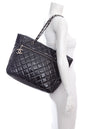 Chanel Black Diamond quilted "2009-2010" HandBag