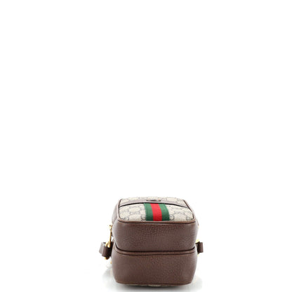 Ophidia Double Zip Crossbody Bag GG Coated Canvas Mini