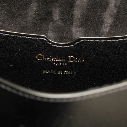Christian Dior Shoulder Bag Crossbody Bag Black Calf Leather M9319UMOL