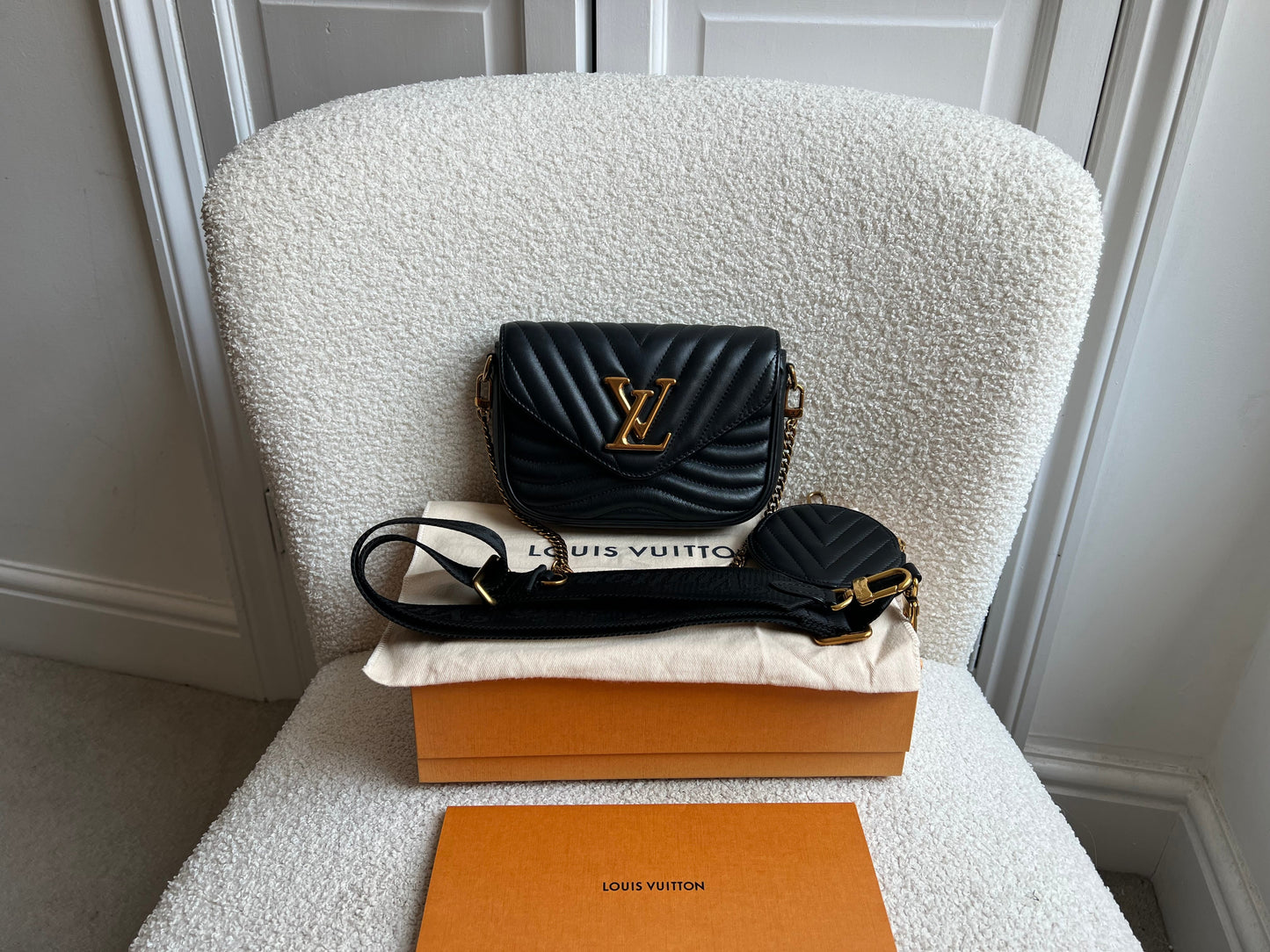 Louis Vuitton Black New Wave Multi Pochette (RRP £2070)