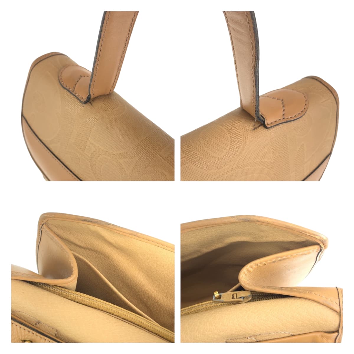 Dior Shoulder Bag Coated canvas, leather Brown Beige Gold Metal Shoulder Bag Handbag 2WAY Trotter Women