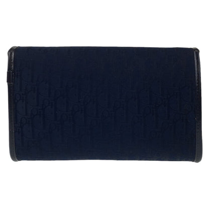 Dior Shoulder Bag canvas Navy Gold Metal Trotter