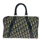 Dior Handbag canvas Navy Ivory Trotter