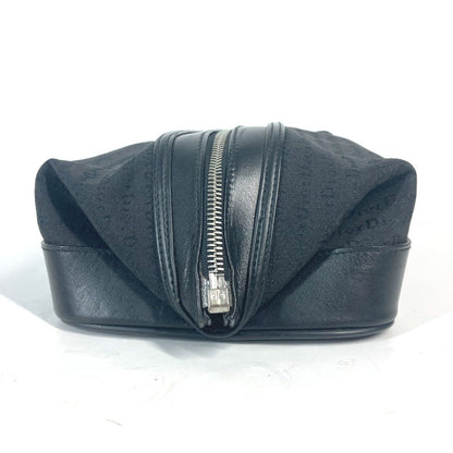 Dior Pouch Canvas / leather black logo unisex(Unisex)