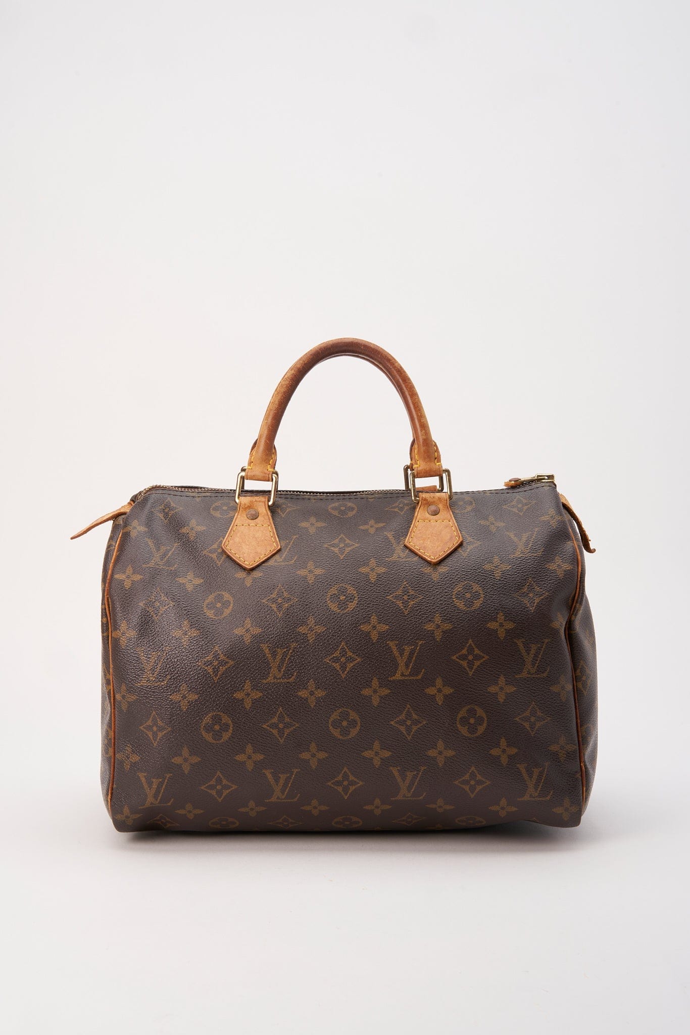 Louis Vuitton 30 Speedy Bag In Brown Monogram Coated Canvas