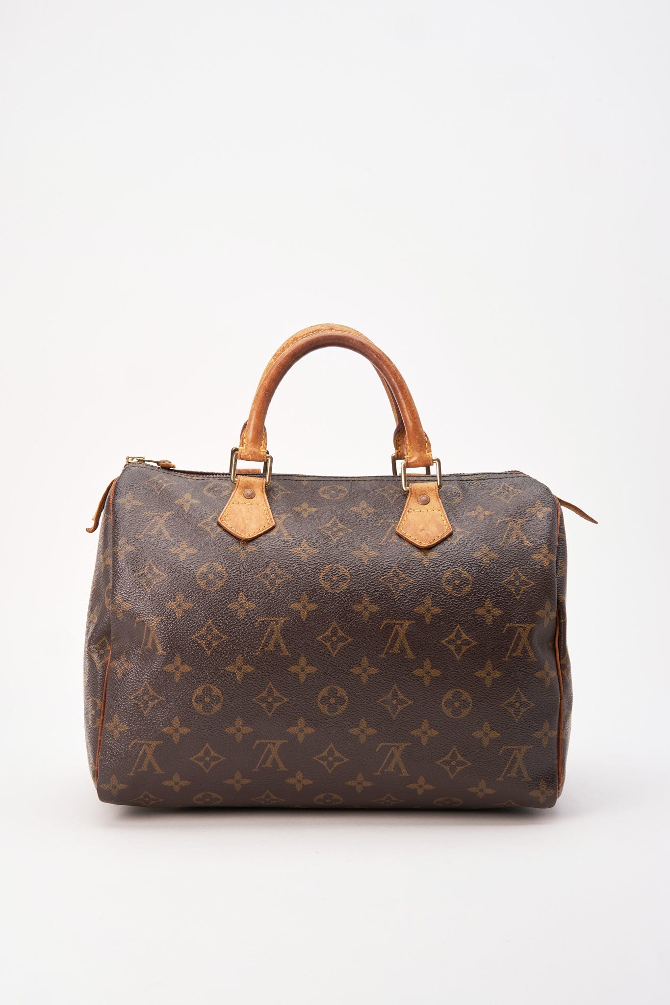 Louis Vuitton 30 Speedy Bag In Brown Monogram Coated Canvas