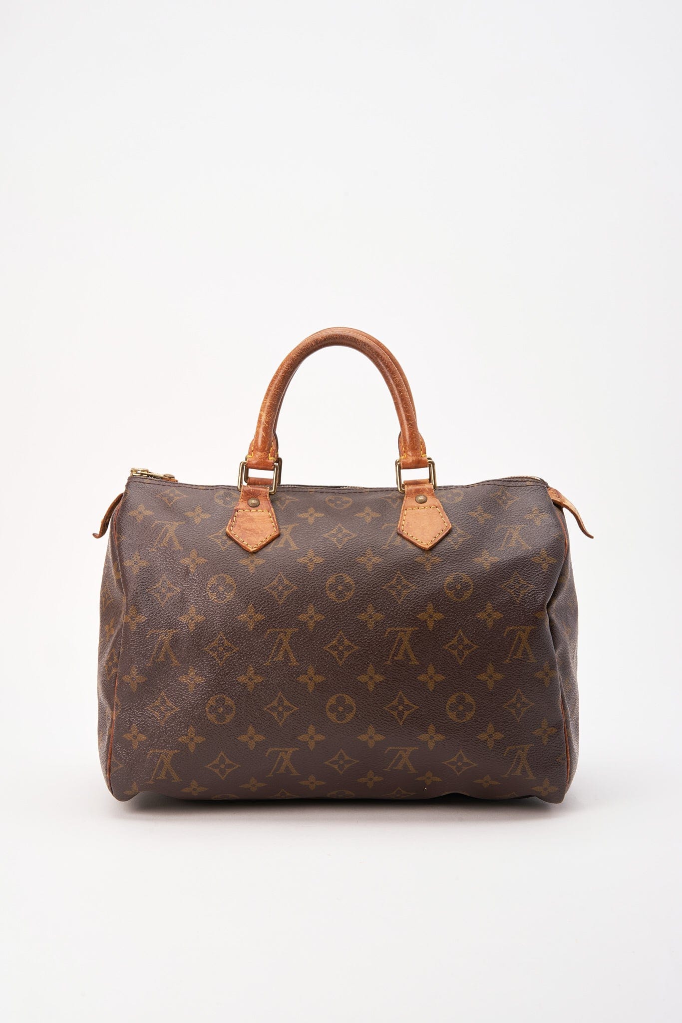 Louis Vuitton 30 Speedy Bag In Brown Monogram Coated Canvas