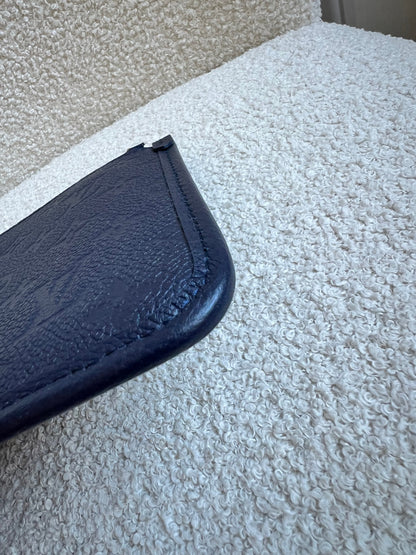 Louis Vuitton Pouch (from Carryall) Navy Empreinte