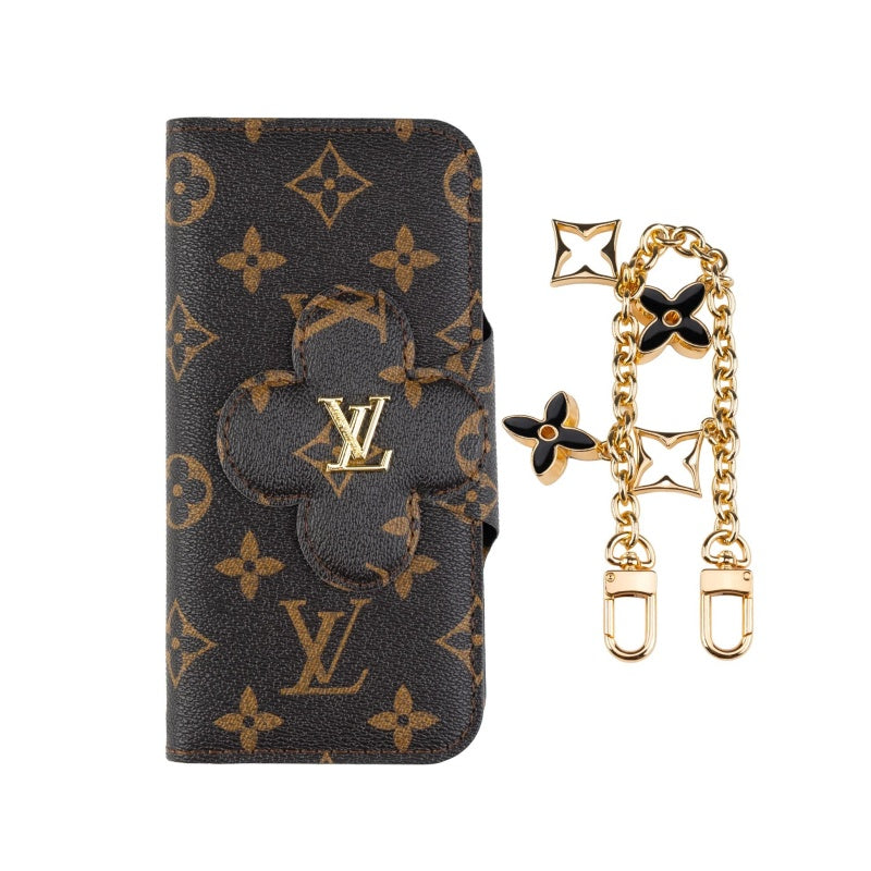 Classic Card Holder Phone Case With Chain