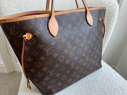 Louis Vuitton Neverfull MM Monogram Pivoine (RRP £1,430)