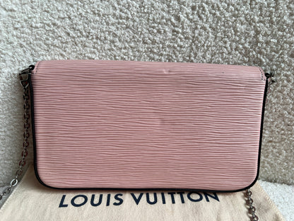Louis Vuitton Felicie Pochette Rose Ballerine Epi (RRP £1160)