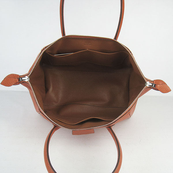 Luxury Hermes Paris Bombay Victoria Handbag Orange