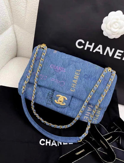 Chanel Chanel 22 Quilted Blue Shoulder Bag