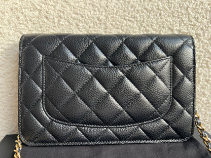 Chanel Black Caviar Wallet on Chain (RRP £2,930)