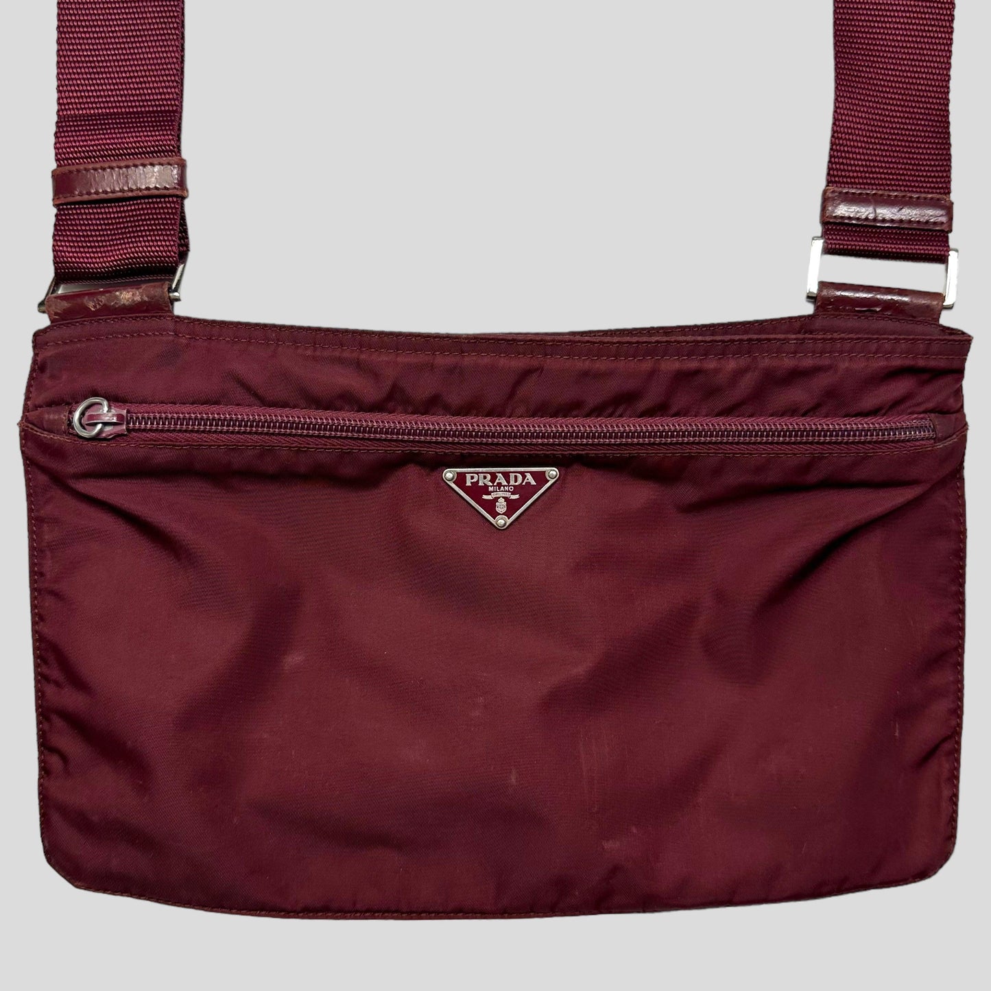 Prada Milano 00’s Nylon Rectangle Crossbody Bag