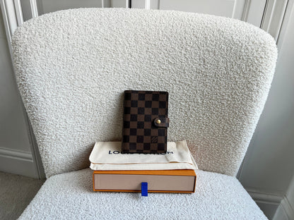 Louis Vuitton Damier Ebene Small Ring Agenda Cover (RRP £290)