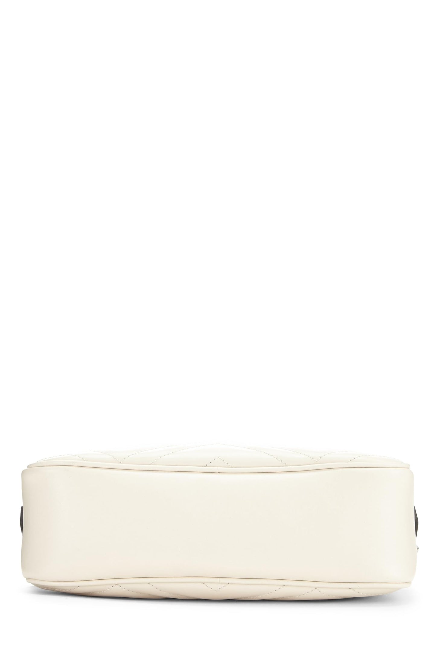 Gucci,  White Leather GG Marmont Crossbody Small, White