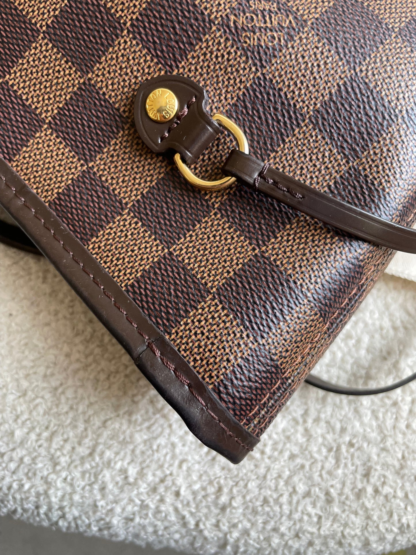 Louis Vuitton Neverfull MM Damier Ebene Cherry Interior (RRP £1,430)