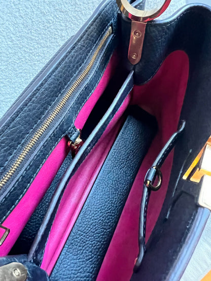 Louis Vuitton Capucines MM Black with Silver Hardware (RRP £4,350)
