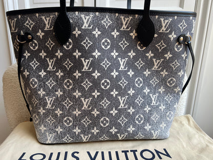 Louis Vuitton Neverfull MM Jacquard Denim