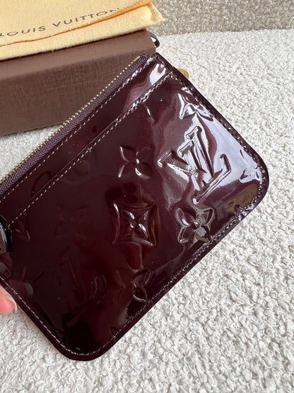 Louis Vuitton Amarante Vernis Key Pouch
