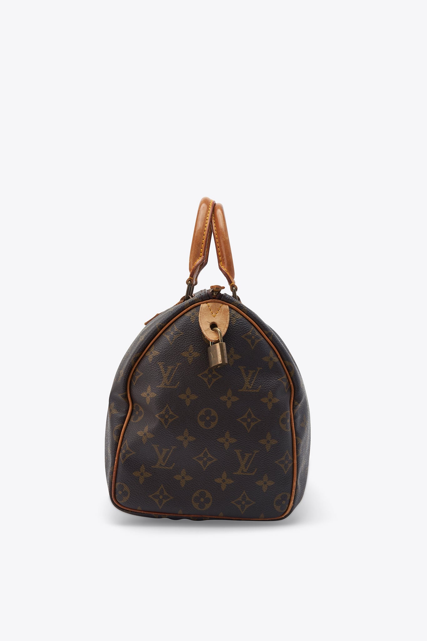 Louis Vuitton 30 Speedy Bag In Brown Monogram Coated Canvas