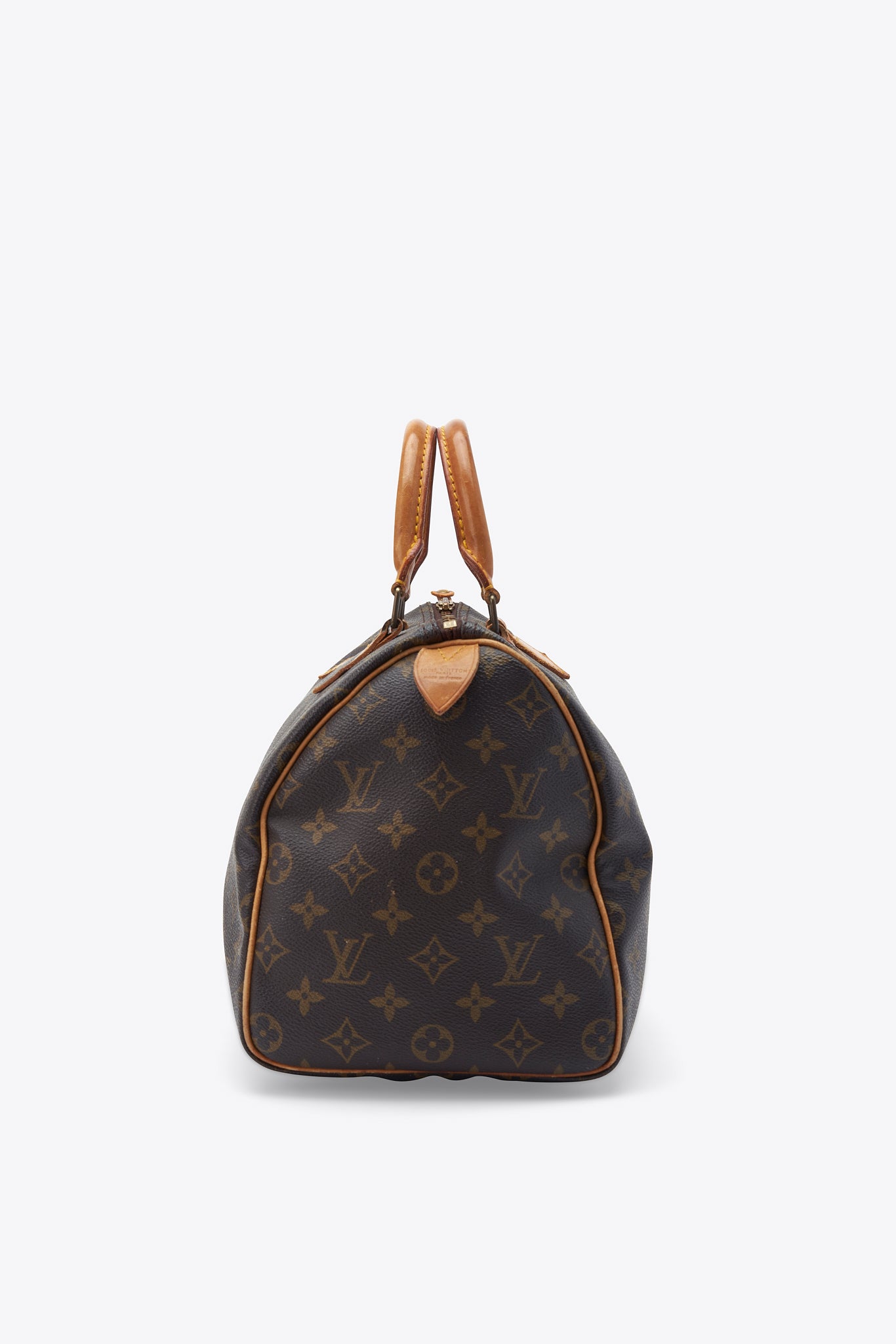 Louis Vuitton 30 Speedy Bag In Brown Monogram Coated Canvas