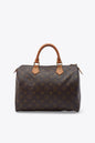 Louis Vuitton 30 Speedy Bag In Brown Monogram Coated Canvas
