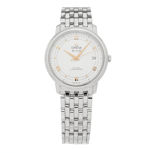 Stainless Steel 36mm De Ville Prestige Co-Axial Automatic Watch Silver 424.10.37.20.02.002