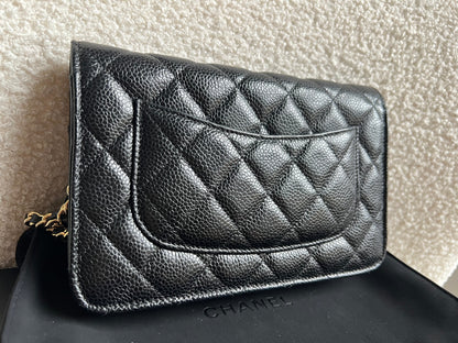 Chanel Black Caviar Wallet on Chain (RRP £2,930)