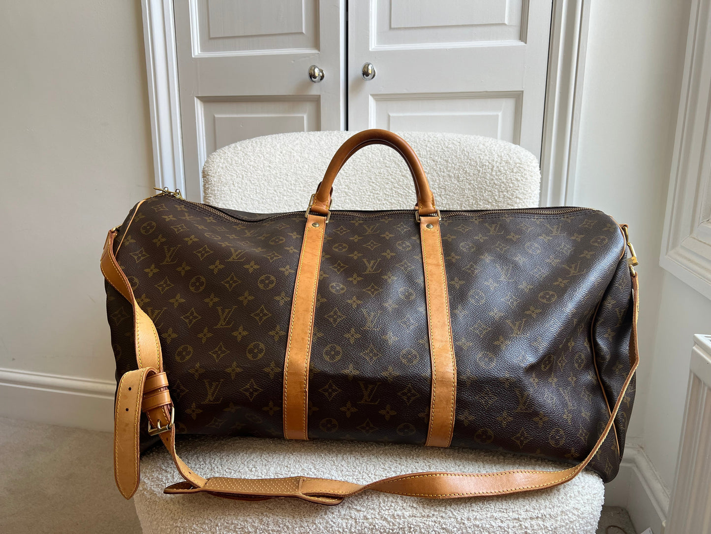 Louis Vuitton Vintage Keepall Bandouliere 60